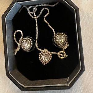 Brighton Twinkle Heart Mini posts and Necklaces